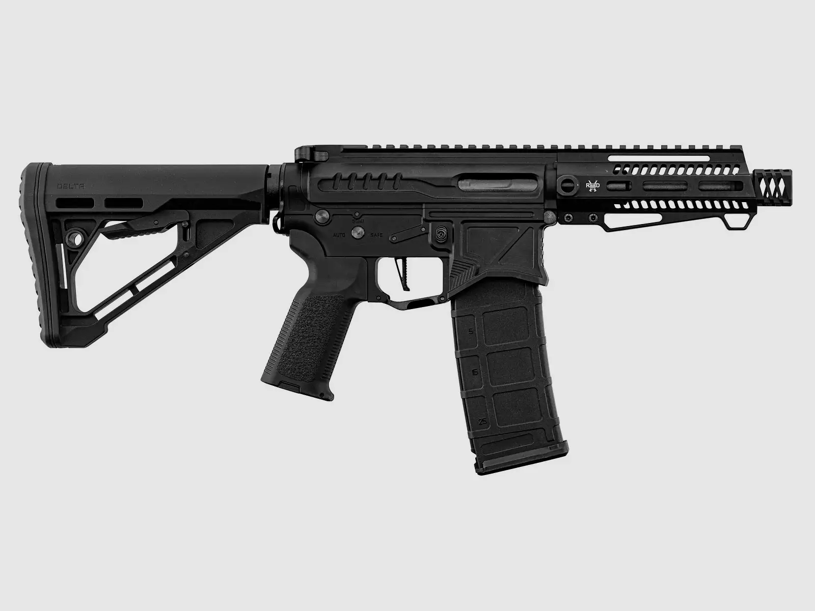 Replik Zion Arms R15 MOD1 Schwarz Kurzes Handguard, Bild 4 von 6