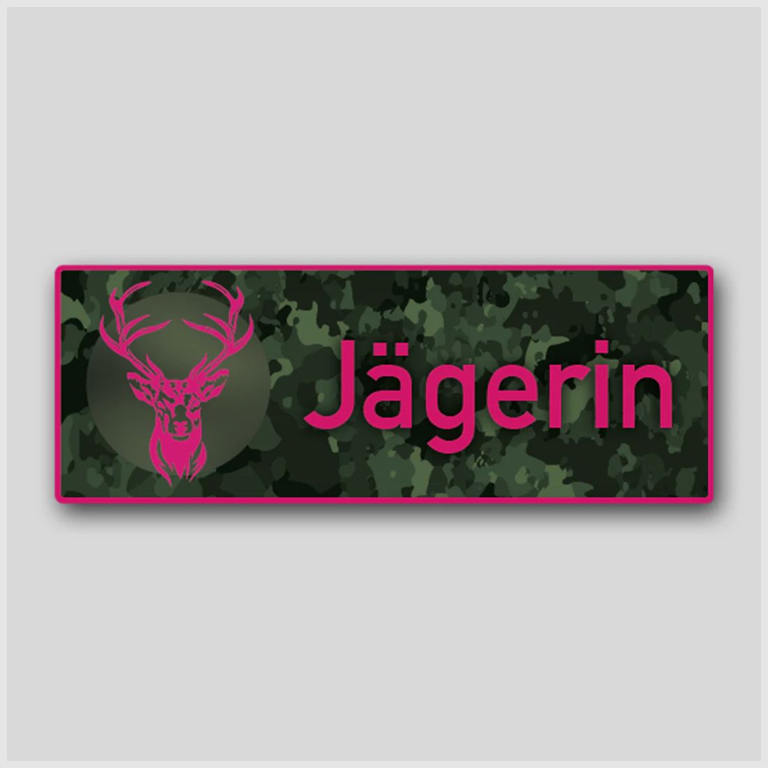 Premium Jagdaufkleber "Jägerin"