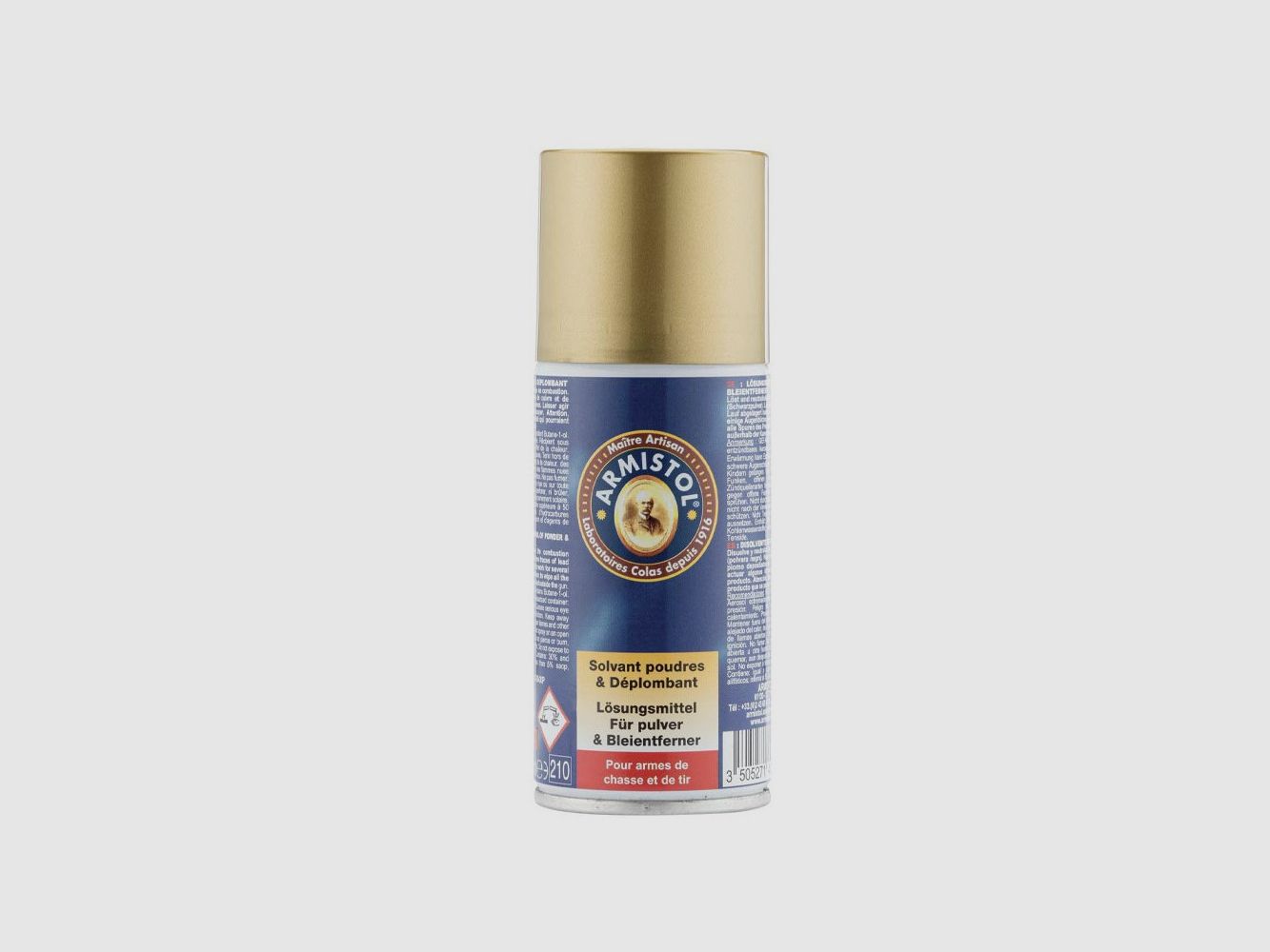 Armistol oplosmiddel aerosol en ontloden
