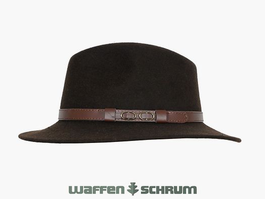 Lodenhut Rollhut Wolle Braun