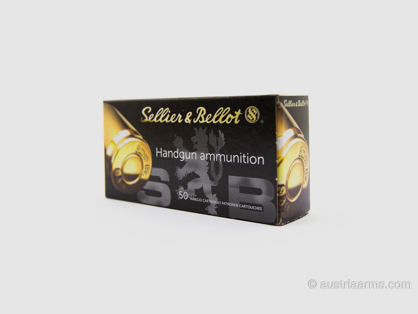 Sellier & Bellot 9mm Browning Court / .380 AUTO FMJ 92grs – Palla Intera, immagine 1 di 2