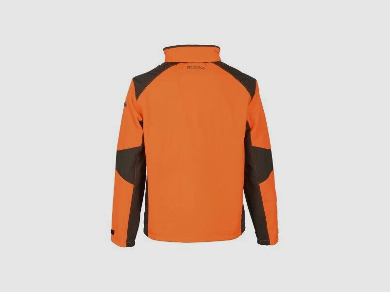 Percussion Jagdblouson Softshell khaki/orange, Bild 2 von 2