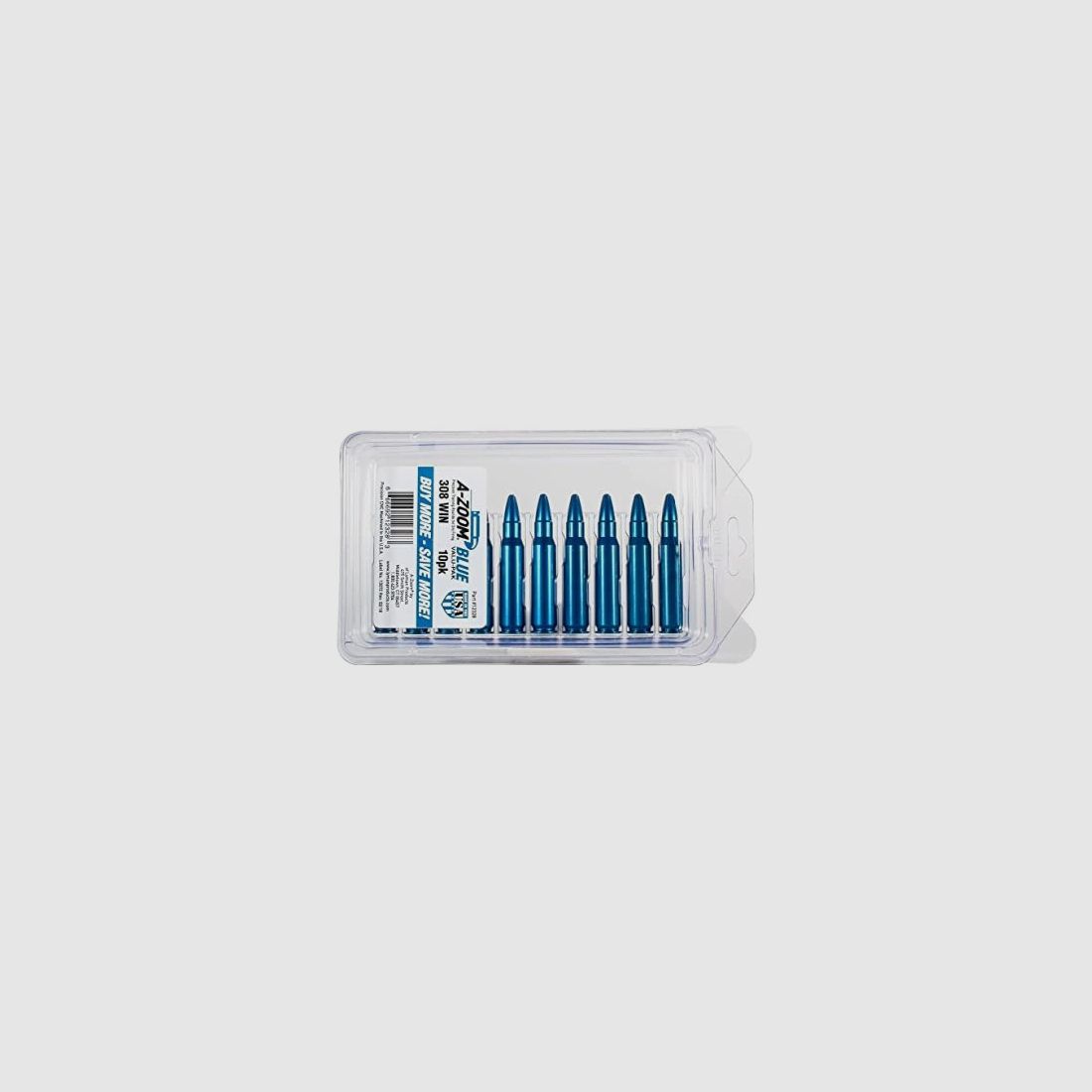 A-Zoom Cartucce fittizie in alluminio anodizzato .308 Win. 10 pezzi