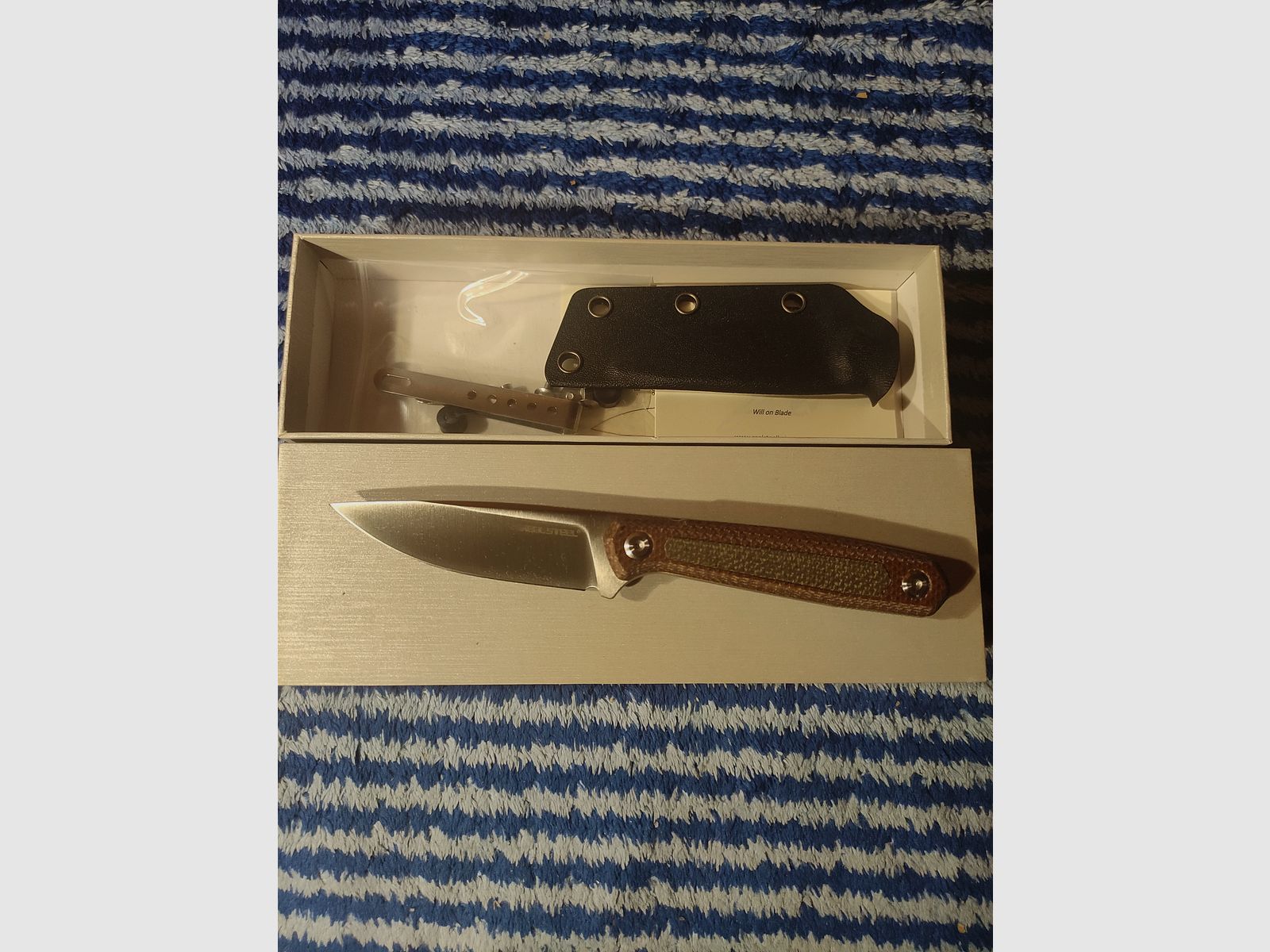 EDC knife Real Steel Dex Natural Micarta handle