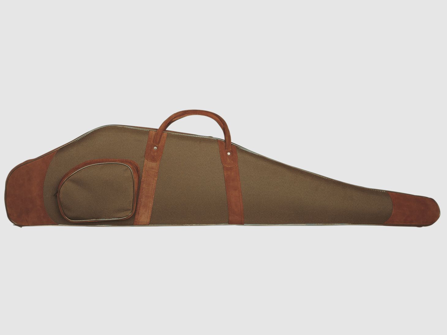 Nylon case with suede leather