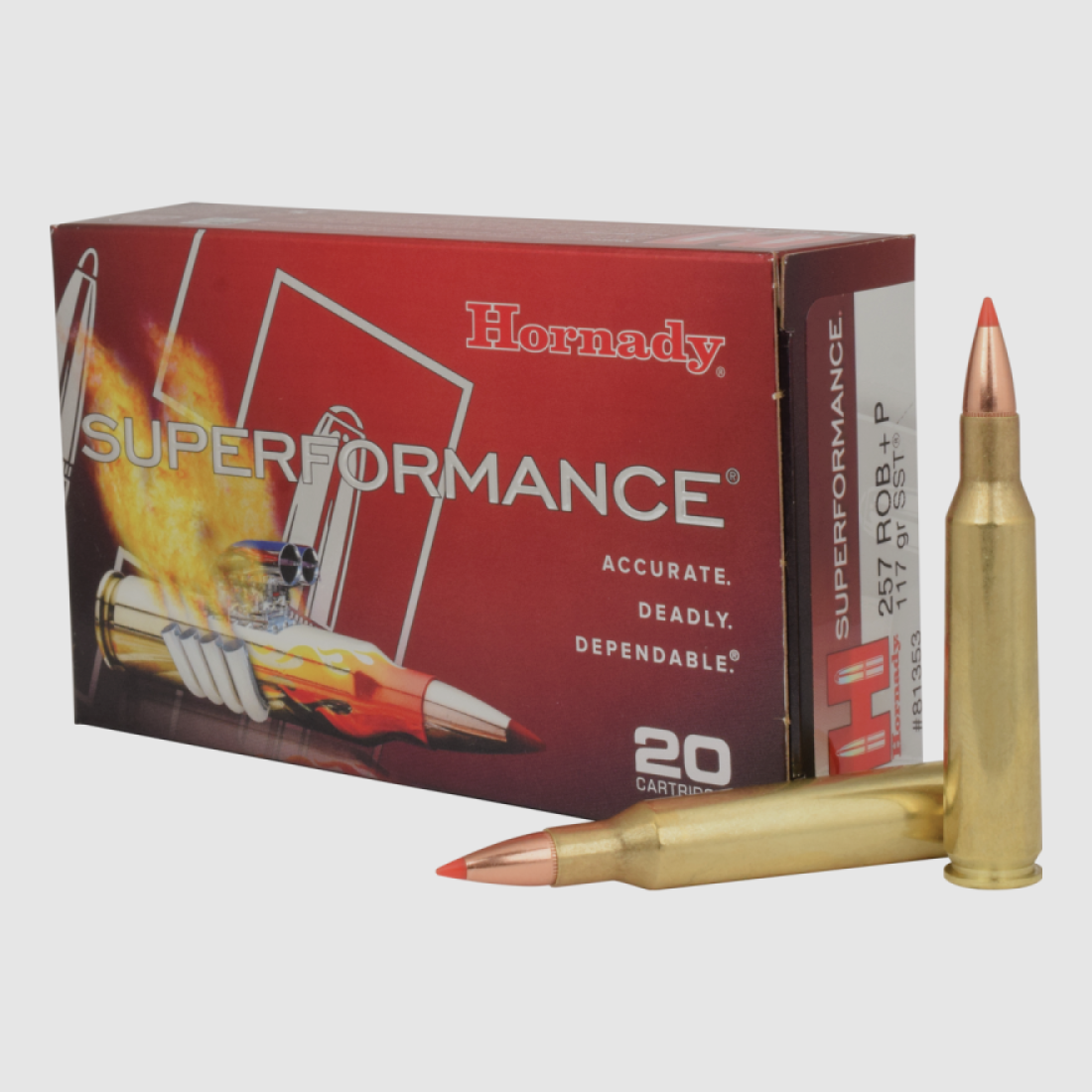 257 Roberts(+P) Hornady SUPERFORMANCE® 117 gr SST® VE20