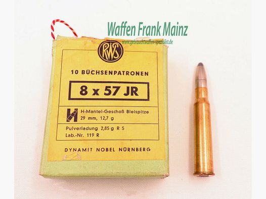 RWS (WZd.Fa.Rottweil) Büchsenpatronen 8x57 JR