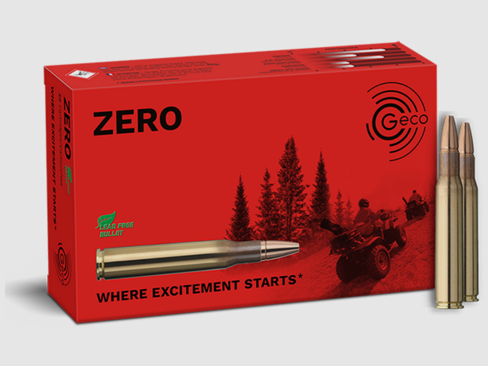 Geco 2318821 Zero .30-06 Spring 8,8 g 136 gr Sin plomo 20 unidades