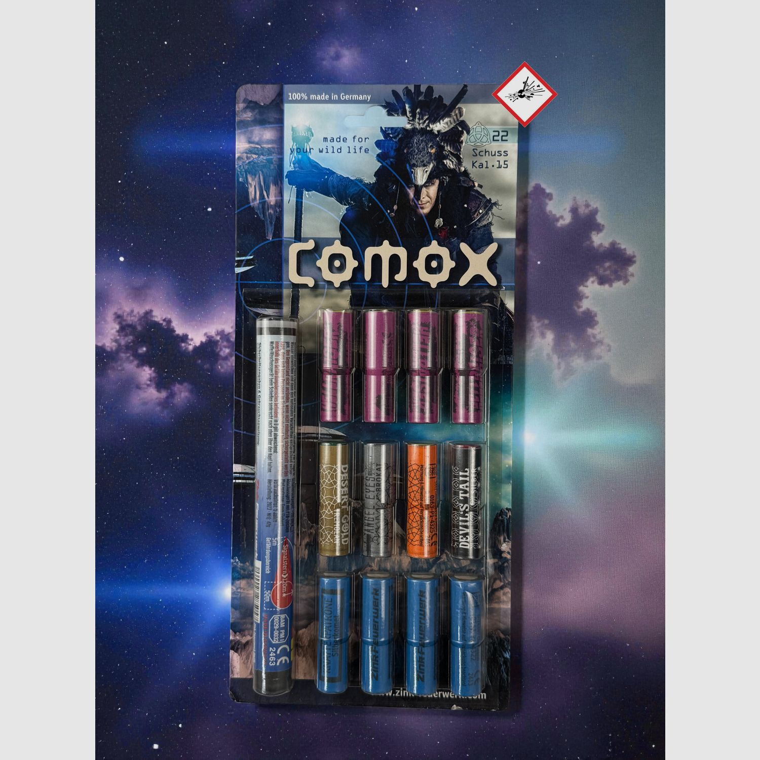 Zink Comox Pyro Sortiment 15mm 22tlg.