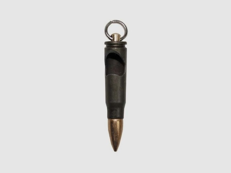 Anhnger-Patrone, "AK-47", Messing, mit Flaschenffner