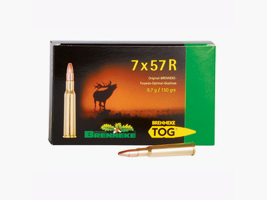 Brenneke 7x57 R 150GR TOG 20 cartridges