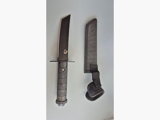 Cuchillo táctico de supervivencia / Tanto con funda de nylon – como nuevo