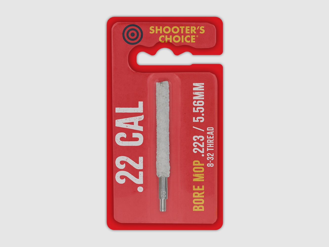 Spazzola in lana Shooter's Choice .22 / .223 / 5.56 mm Cotone 3" - 8-32 (SHF-3M22)