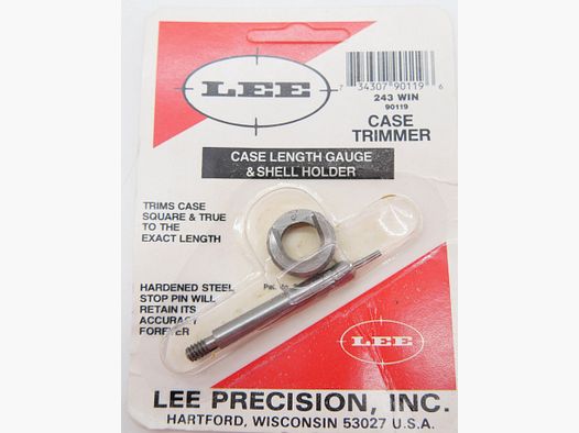 LEE Hülsentrimmer 243 win CASE TRIMMER Hülsentrimmer