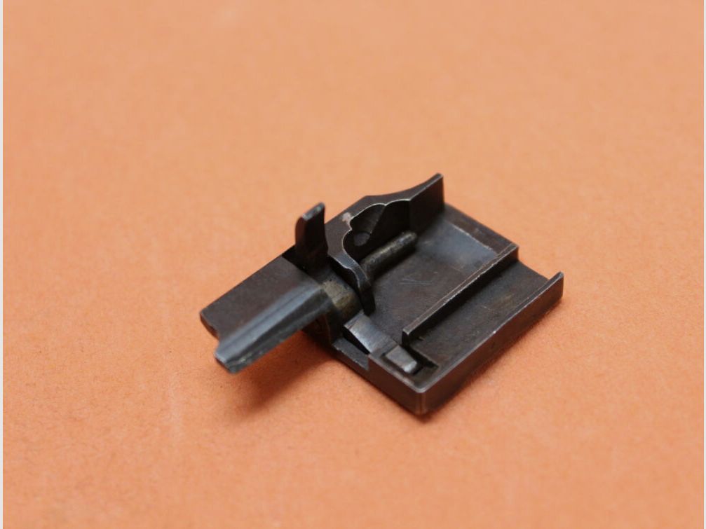 SURPLUS Luger P06: Deckplatte Schweiz komplett m. Winkelhebel + Stift