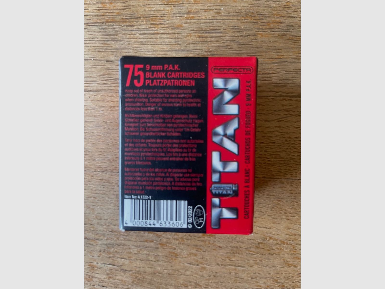 Umarex Munition 9 mm P.A.K. Perfecta 61 Stück und Umarex Munition 9 mm P.A.K. 50 Stück