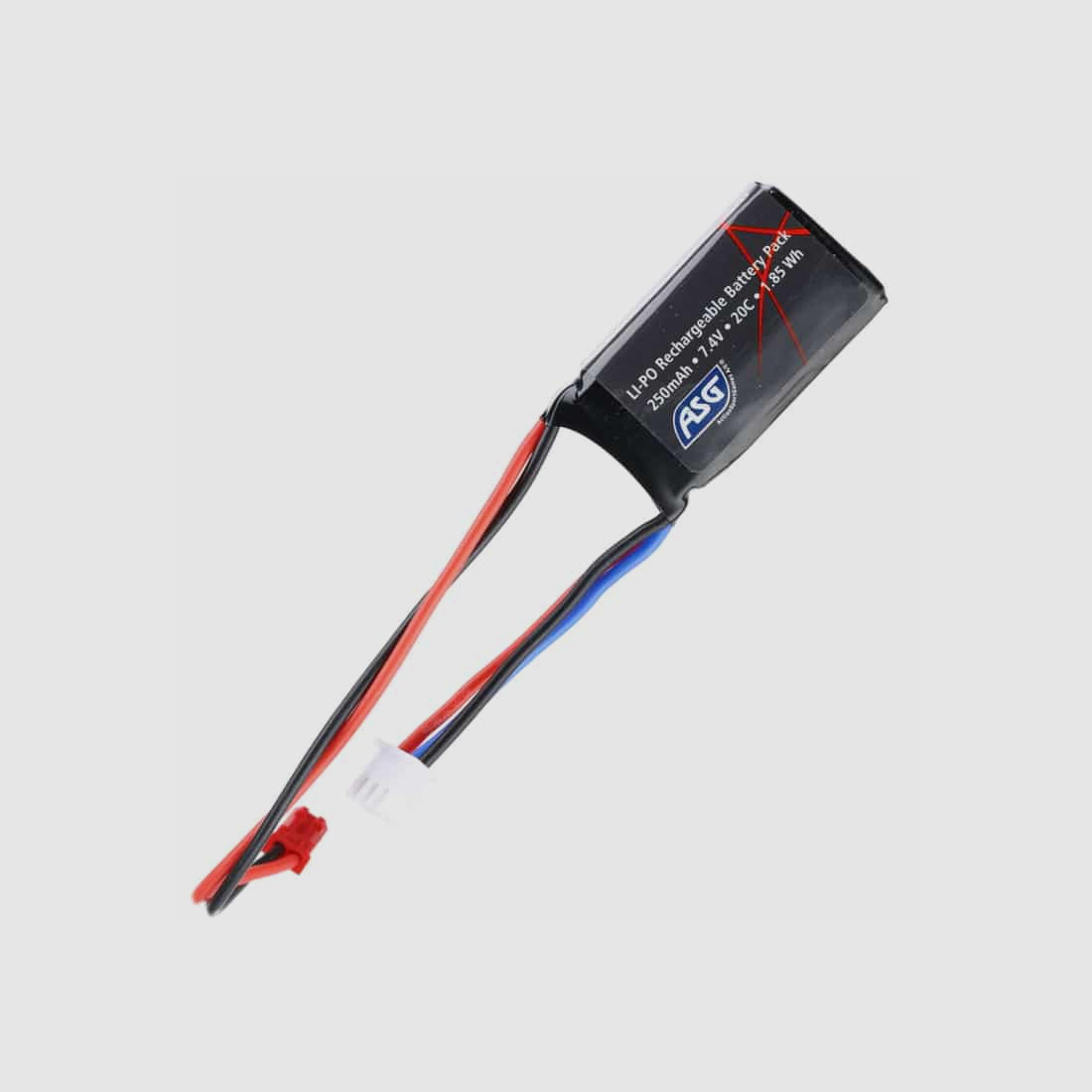 ASG 74V 250mAh 20C LiPo (JST plug)