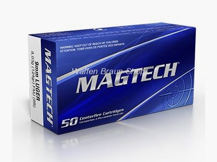 Magtech 9MM LUG FMJ 124GRS 8,03g A50 #9B