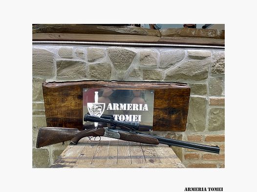 USED – Over-and-under shotgun – P. ZANARDINI ARTIGIANALE .20 cal. and 5.6×50 R.MAG.