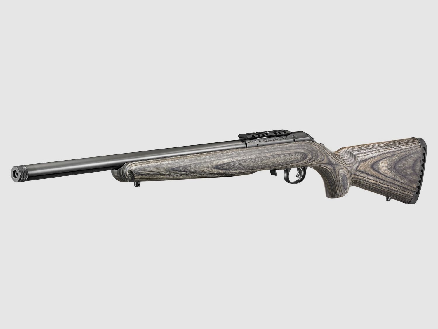 Ruger American Rimfire Target Satin Blued 18″ – .22 WMR – 1/2″x28, immagine 3 di 5
