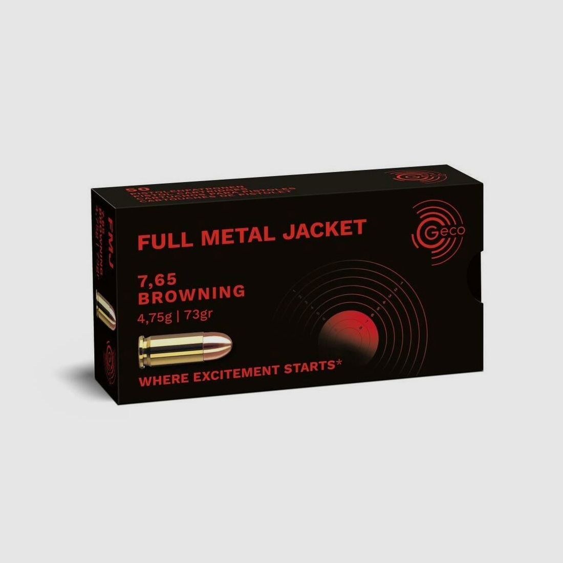 Geco VM/FMJ 4,75g/73grs - 50er
