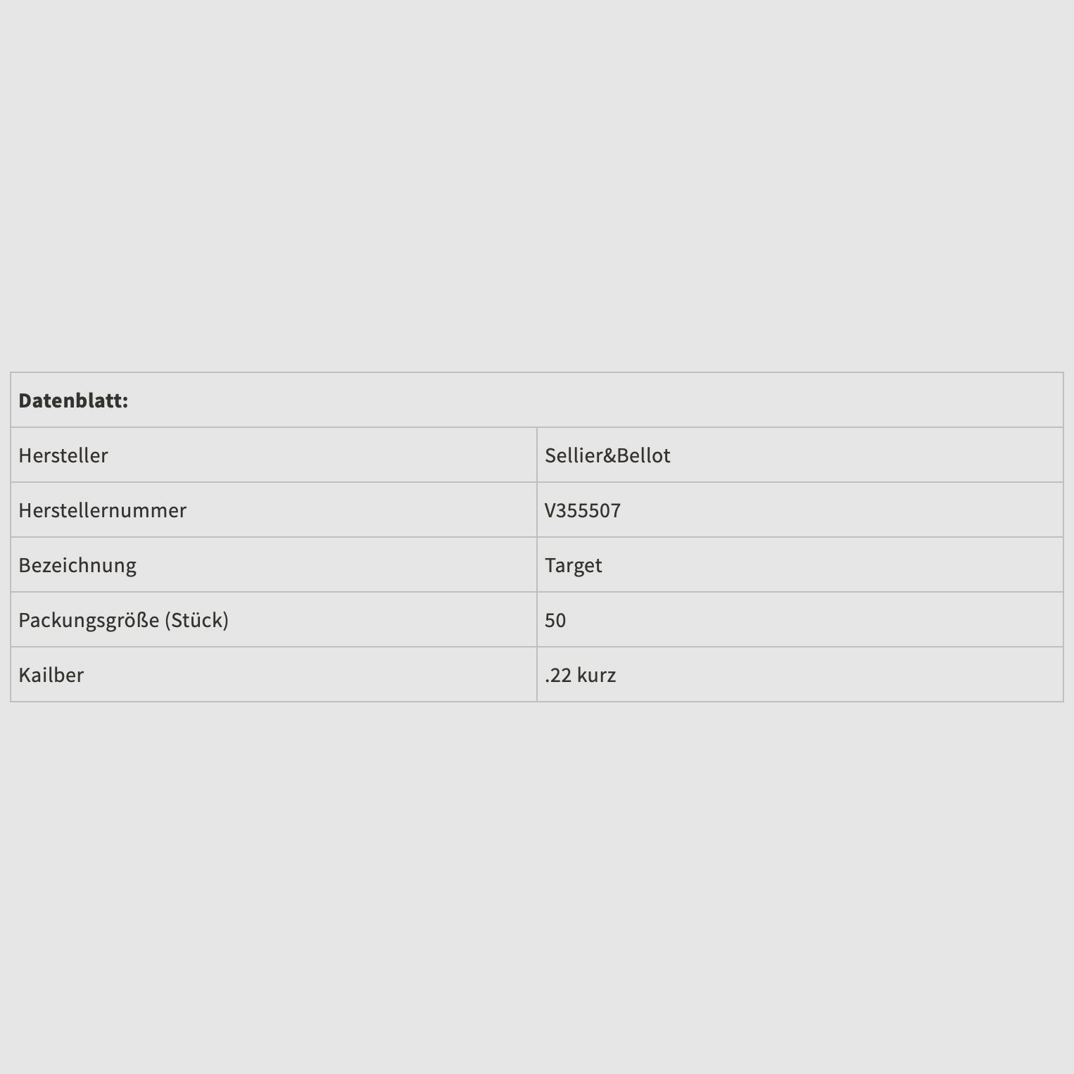 Sellier & Bellot 119673 .22 short Target 1.8g 28.1grs.