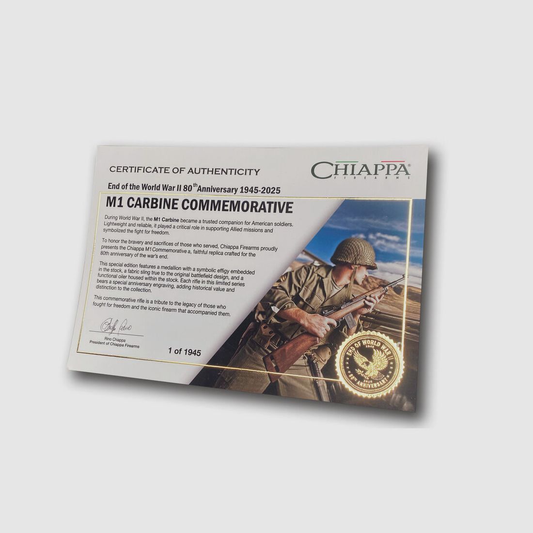 Chiappa M1-22 Carabine - Bois .22 LR ÉDITION COMMÉMORATIVE