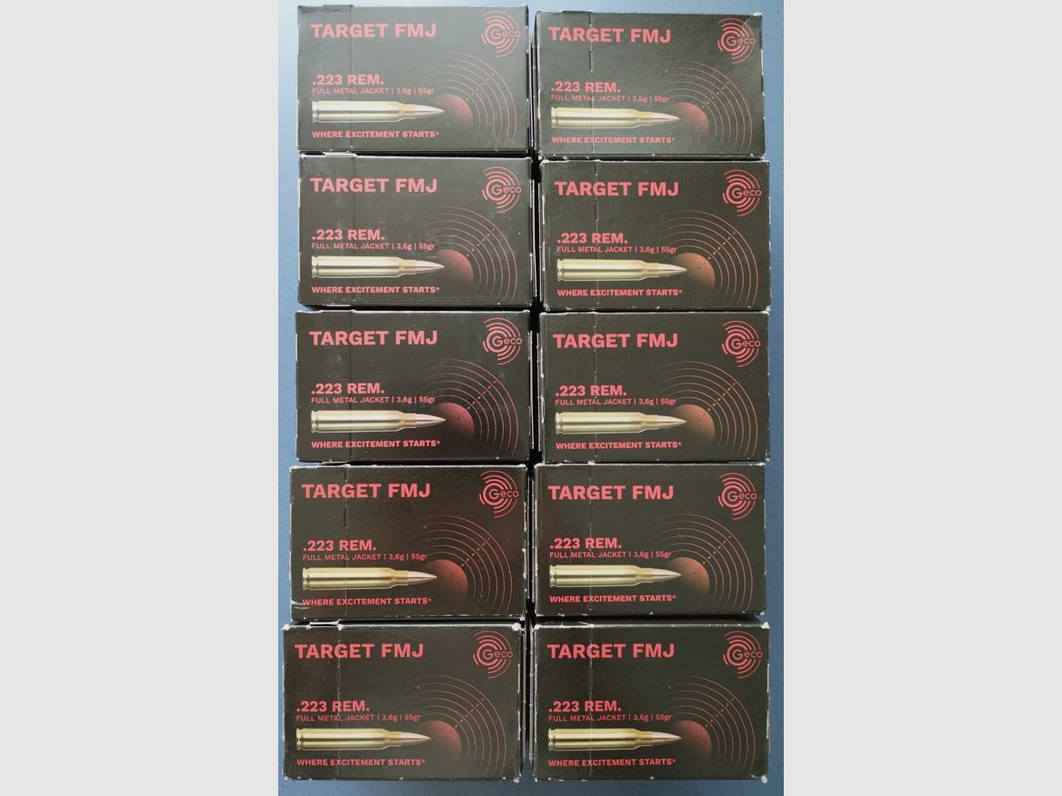 .223 Rem. Geco Target 55gr 1500stk