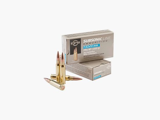 PPU 308 WIN SUBSONIC 200 GRS / 12,9 G FMJBT 20 STK