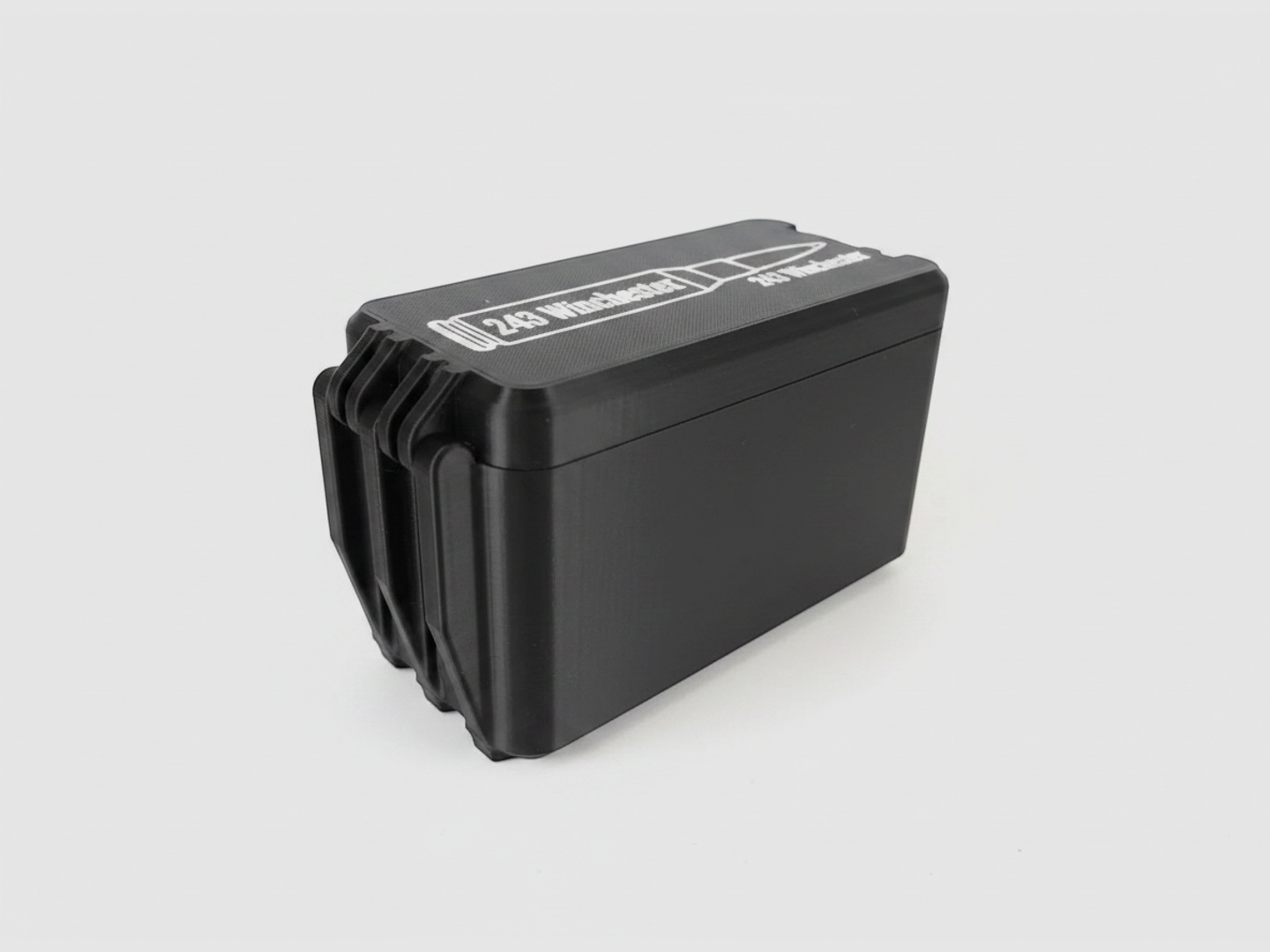 Filamelt Munitionsbox / 243 Winchester / 'Klapp- / Rastdeckel' / Patronenbox, Ammo Box
