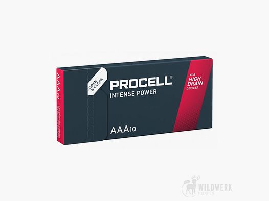 Duracell PROCELL Intense Power Mignon AAA BATERÍA, paquete de 10