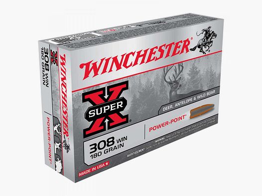 Winchester Super-X .308 Win. 180GR Power Point 20 cartucce
