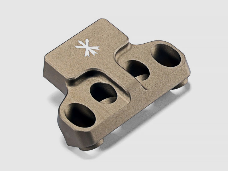 BASE OTTICA OFFSET FAST UNITY TACTICAL, ADATTATORE DI MONTAGGIO NERO