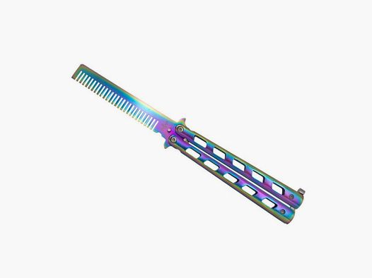 COUTEAU PAPILLON PEIGNE THIRD ARC-EN-CIEL