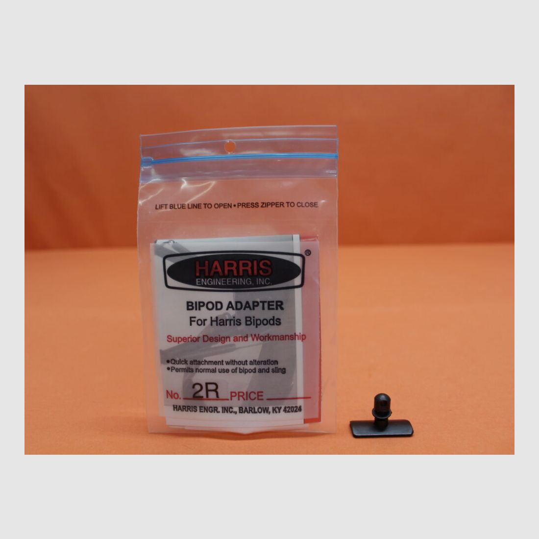 Harris Harris Adapter No.2R: Riemenöse 9mm M5 mit rechteckiger gewölbter Platte