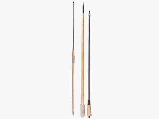 Römisches Pilum mit hellem Holzschaft