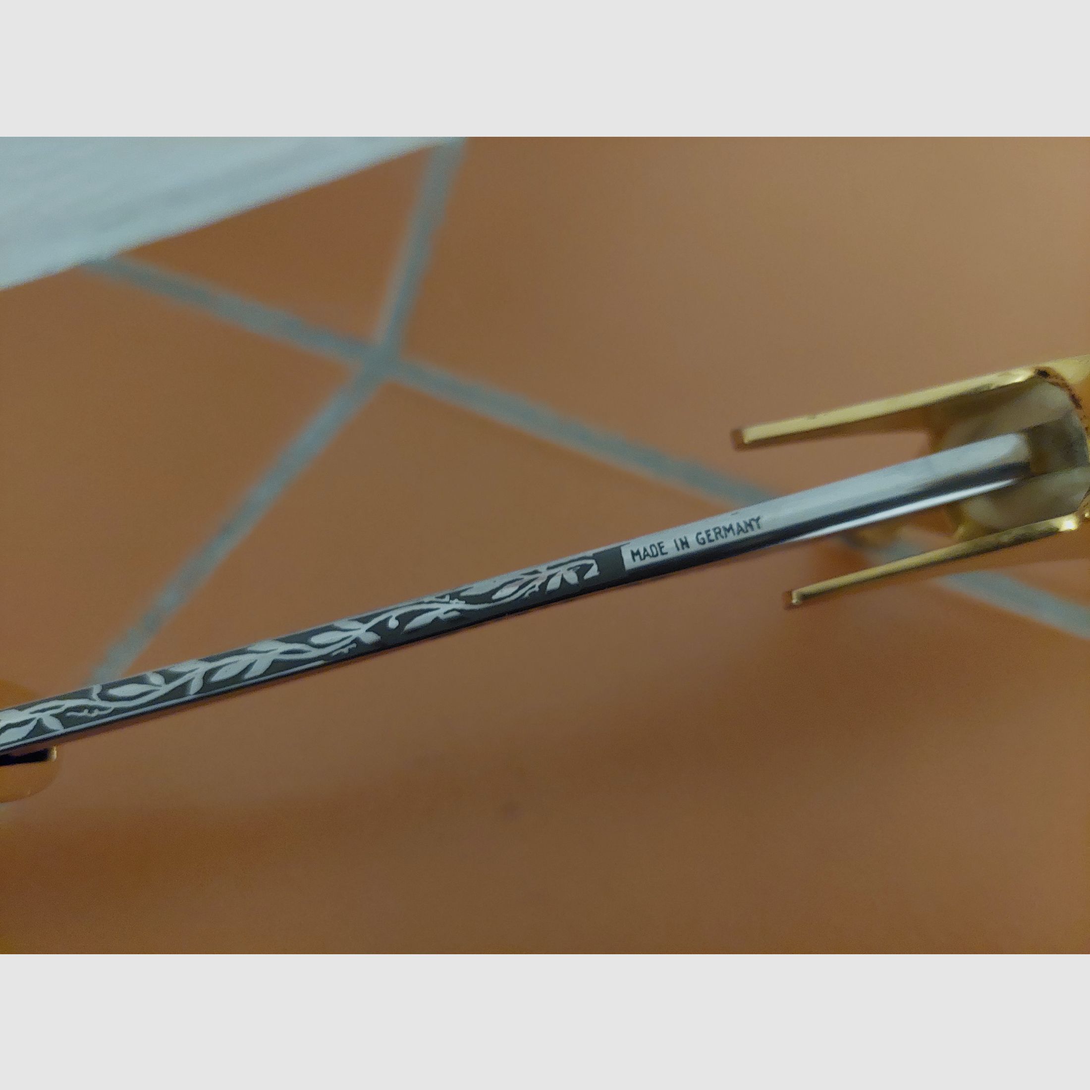 WKC saber / rapier, USA Art.1012 SerialNo. 6-82, 24 karat gold-plated