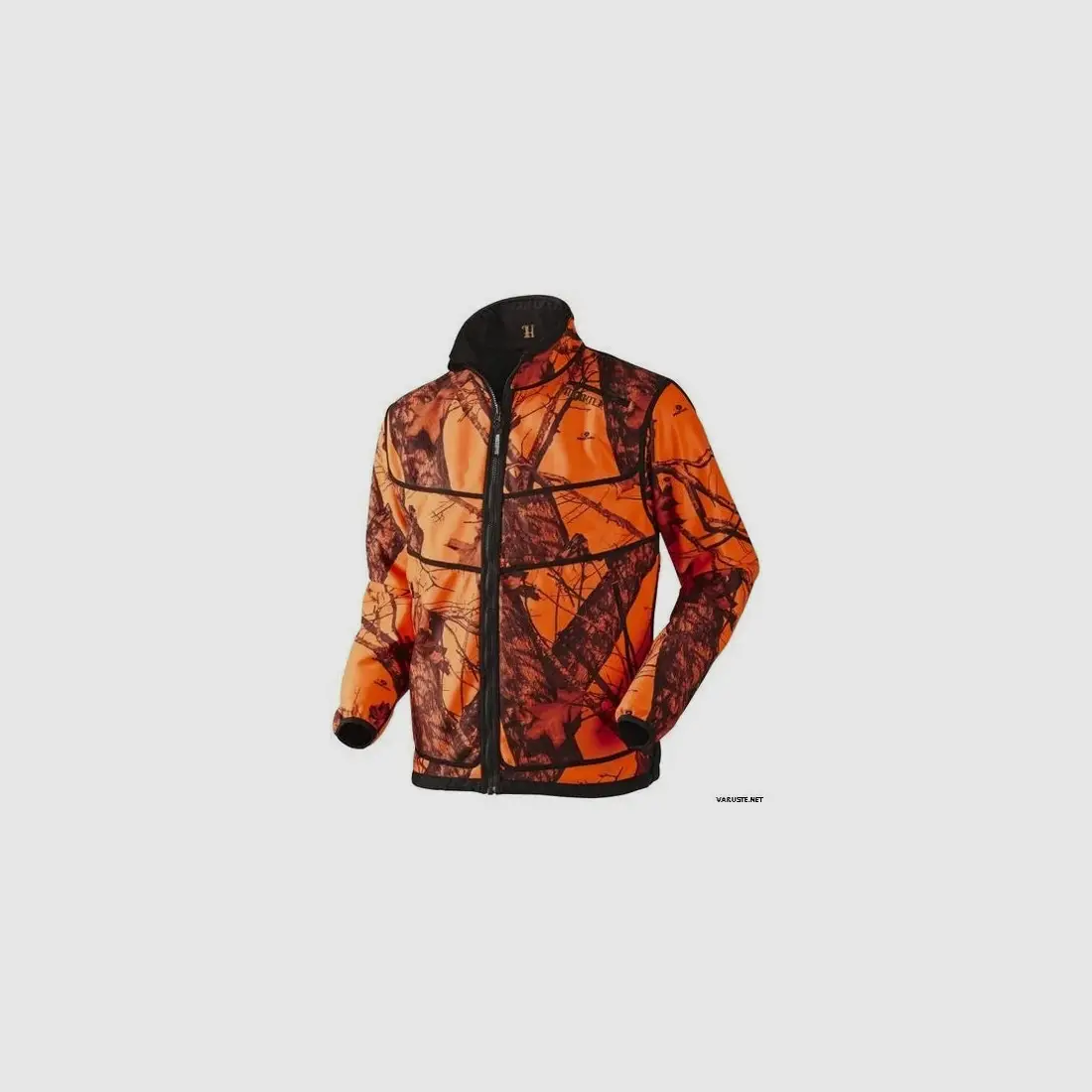 Harkila Grizzly Czarny / Mossy Oak Blaze Odwracalna Kurtka Fleece GORE® Windstopper., zdjęcie 2 z 4