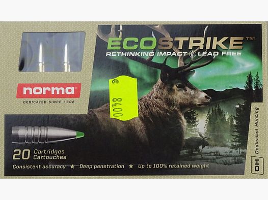 Norma .30-06 Spring. EcoStrike 150grs SANS PLOMB - 20 cartouches