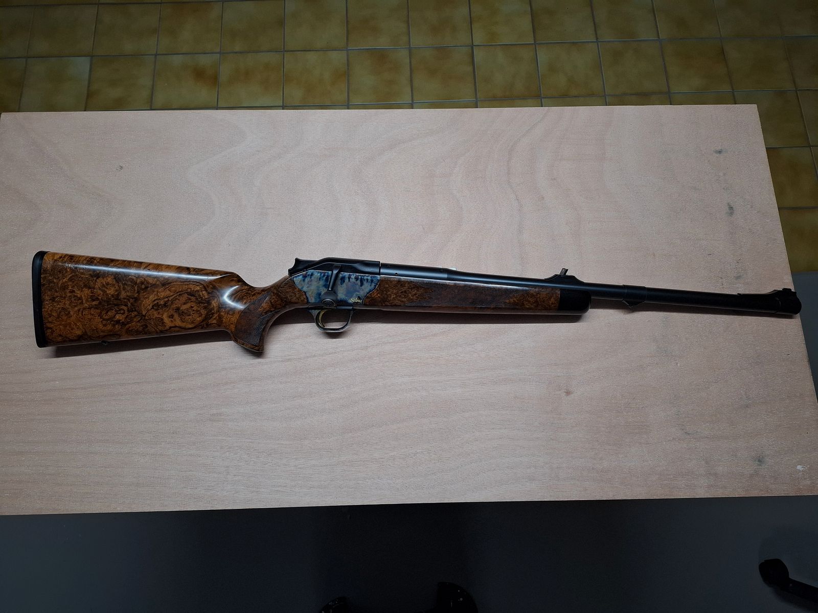 Blaser R8   /  SemiW Selous  / Kal. .375 H. & H. Mag. / Offene Visierung