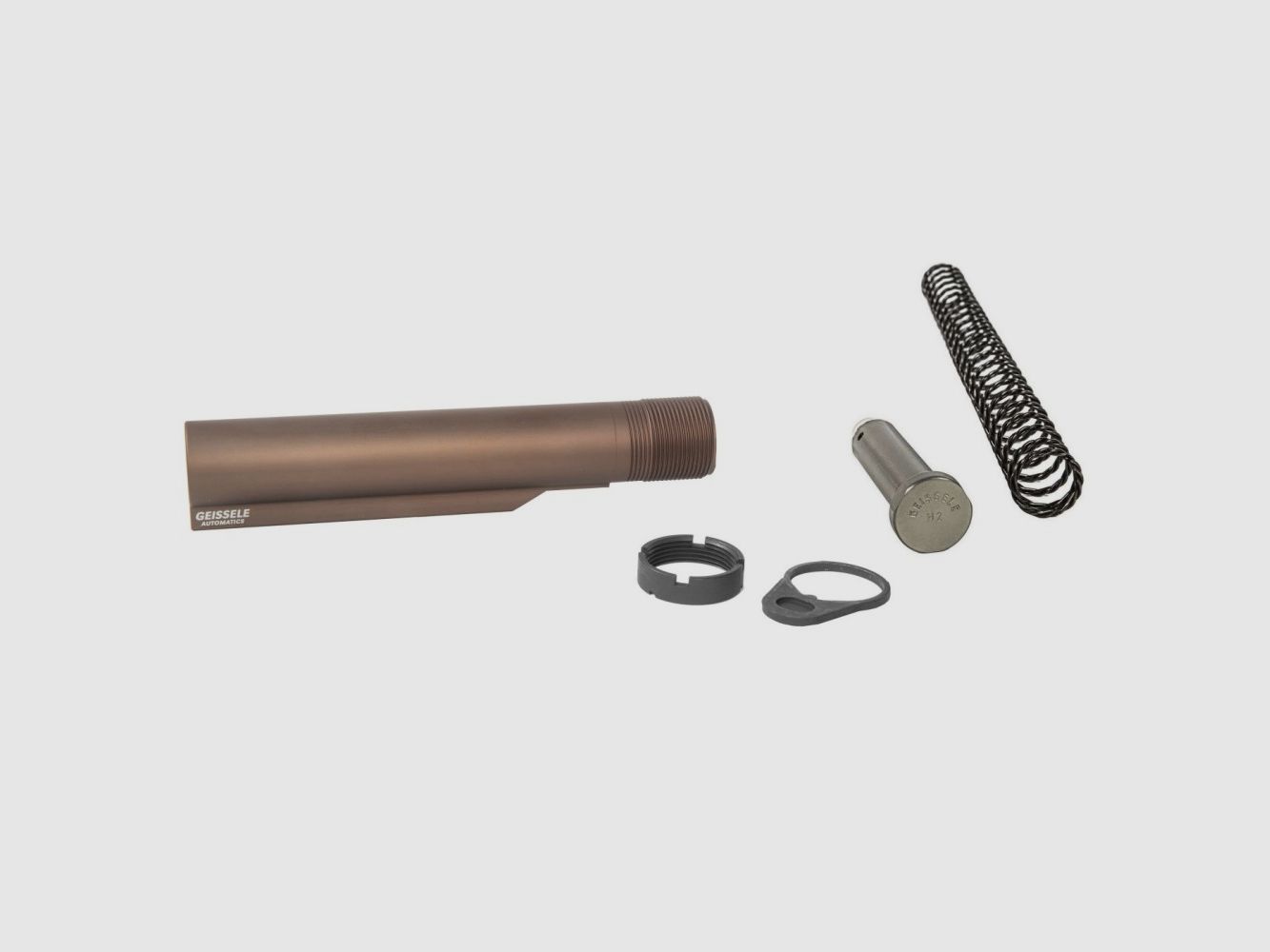 Premium MIL-SPEC Buffer Tube Assembly with Super 42, H2, 7075-T6, AR-15/M4, DDC