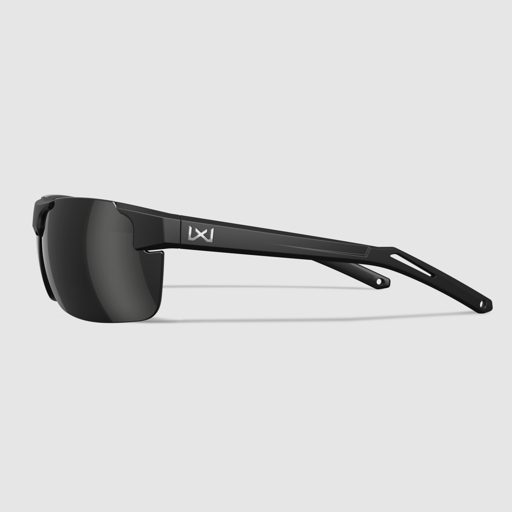 Wiley X Prime Sonnenbrille mit Captivate Polarized Black Mirror-Gläsern und Matte Black-Rahmen ACPRM05, Bild 4 von 4