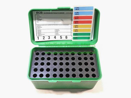MTM Products Company USA Patronenbox mit Griff Mod. H 50 RS grün