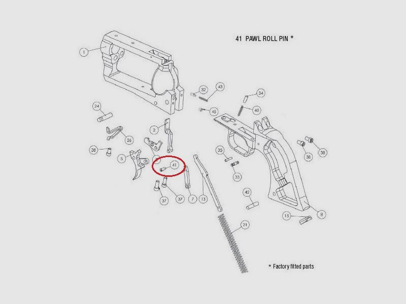 Leva di bloccaggio n. 41 BFR