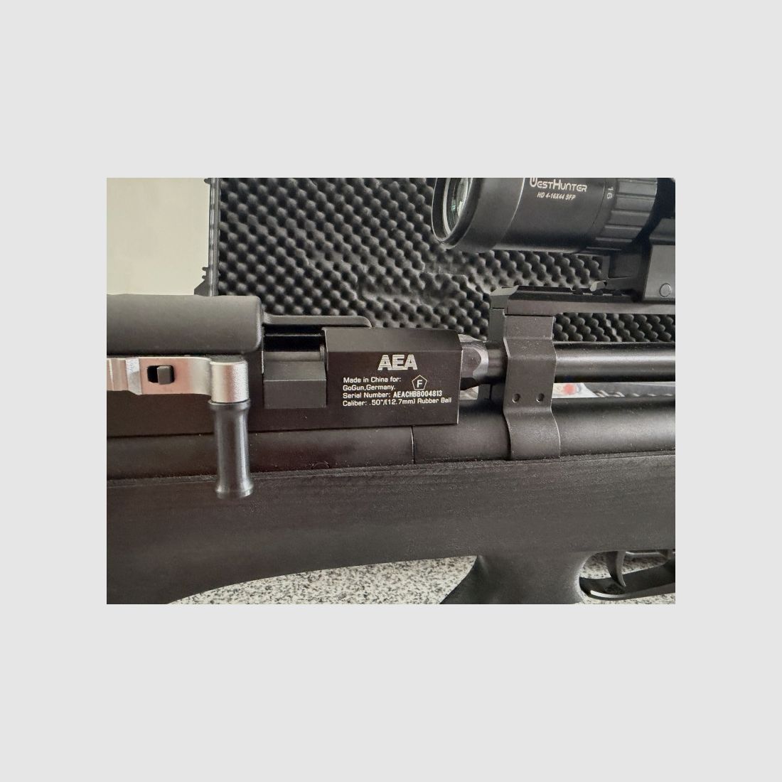 AEA Challenger Bullpup Kal.50 Rariträt in Zwart