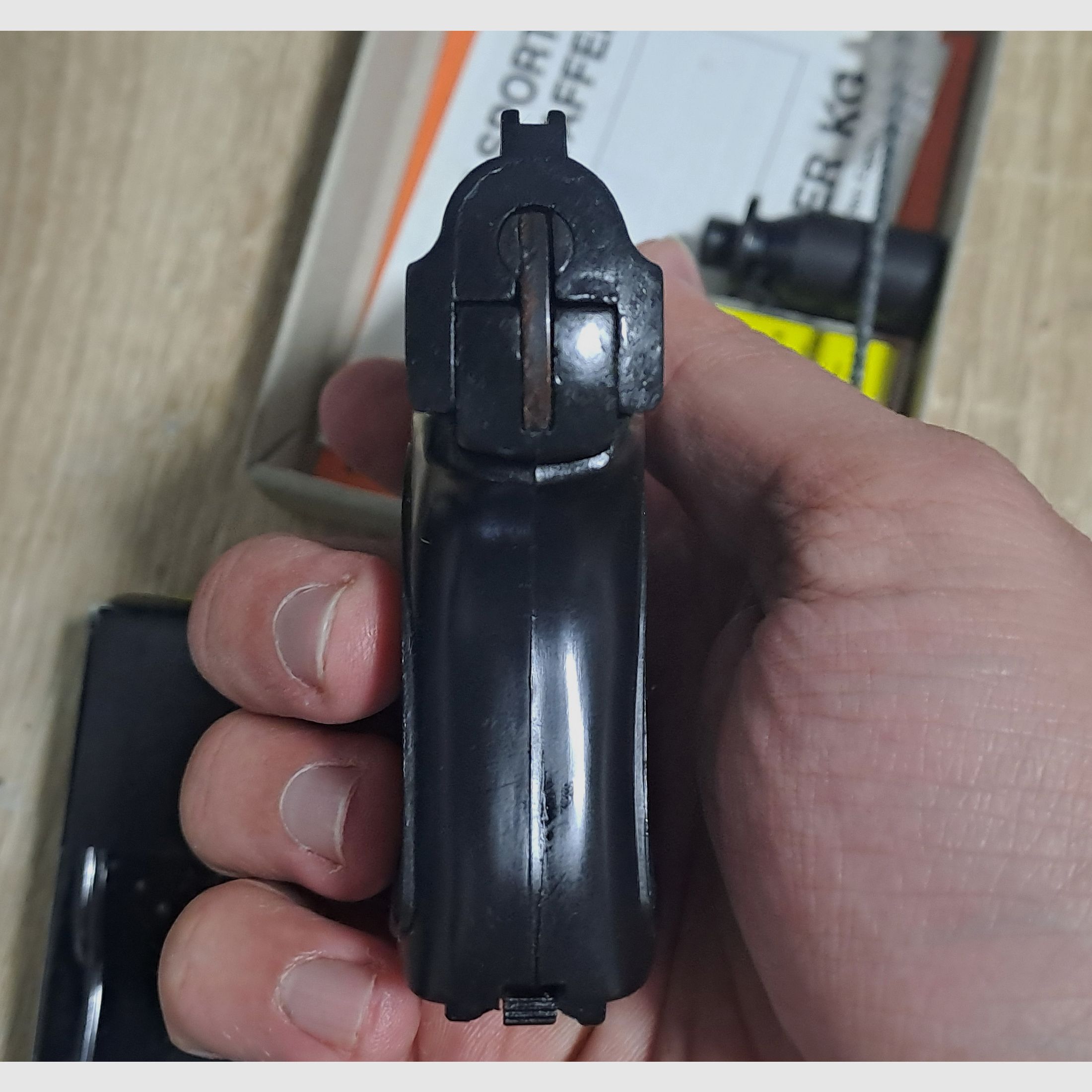 Seltene ME 8 Detective 8mm Knall im PTB 100/2 in Verpackung!