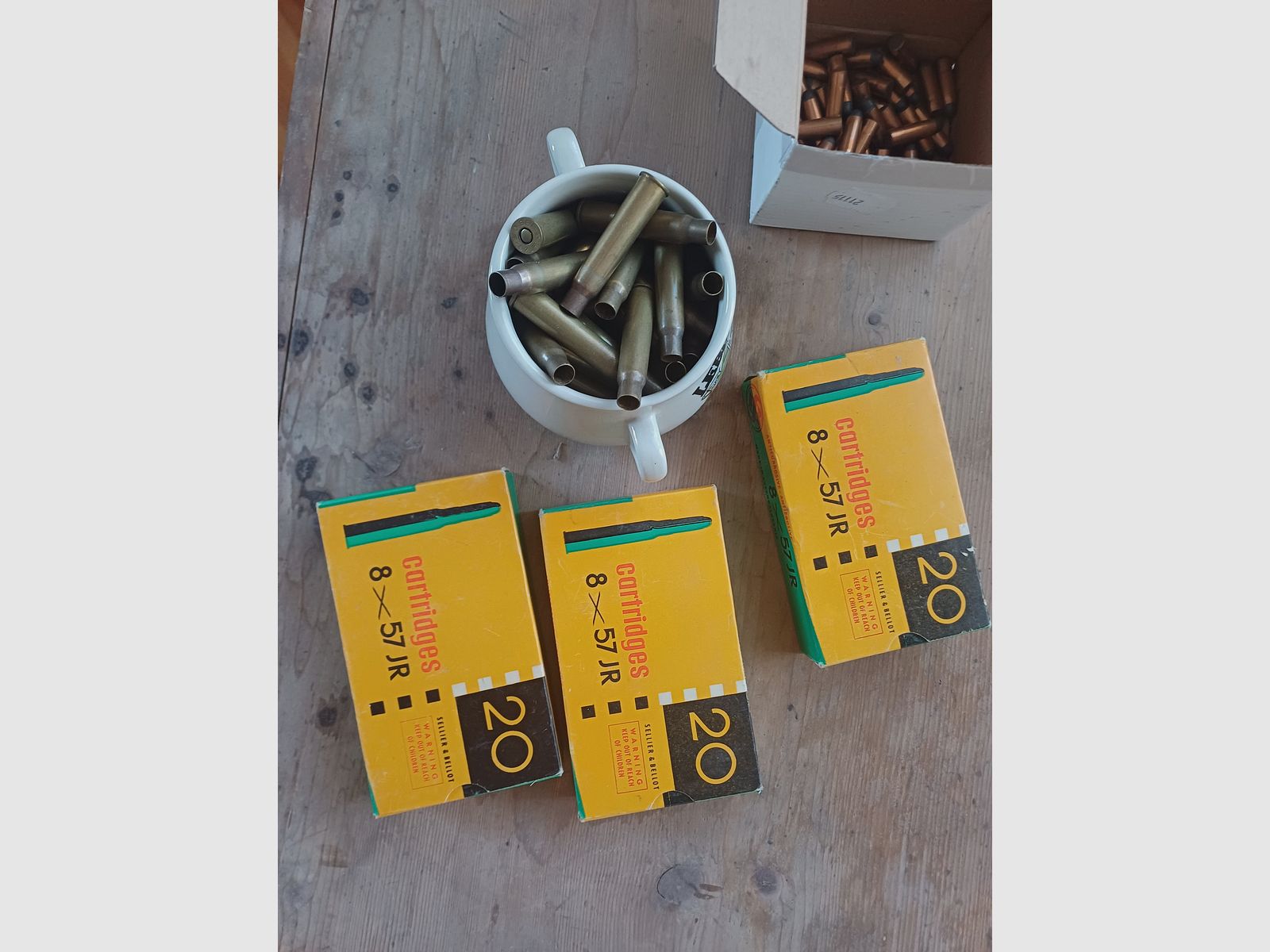 8x57 IR cases and bullets