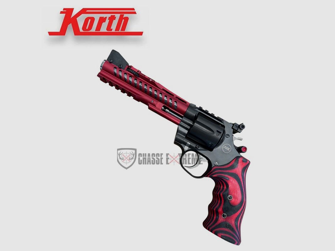 Revolver KORTH Super Sport GTA Rot 6'' Jim Wilson Griff Rot&Schwarz Kal. 357 Mag, Bild 3 von 3