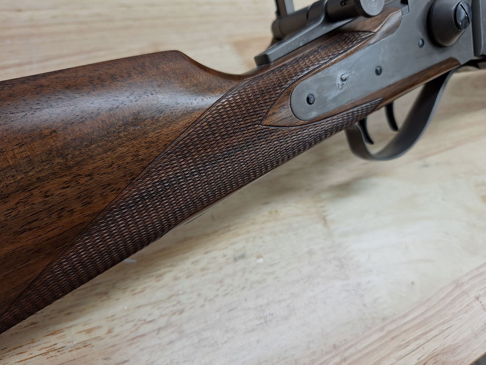 Sharps-geweer .45-120 Sharps met spindeldiopter
