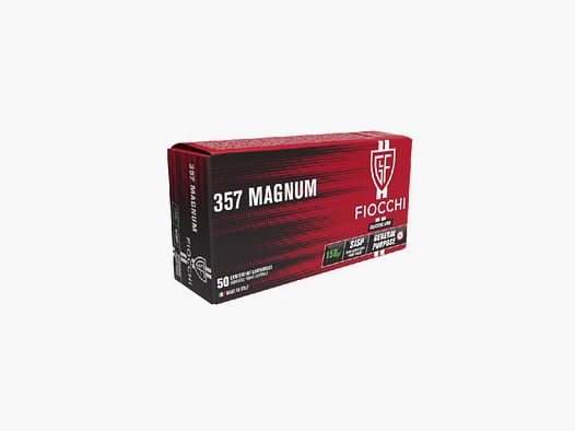 Fiocchi .357 Magnum 158 gr SJSP 50 Stk.